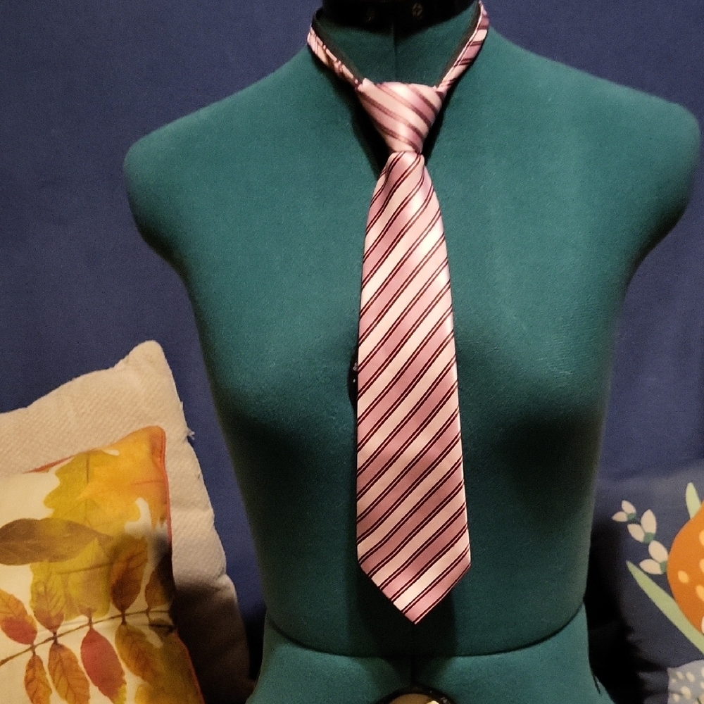 Striped Pink Tie for Men